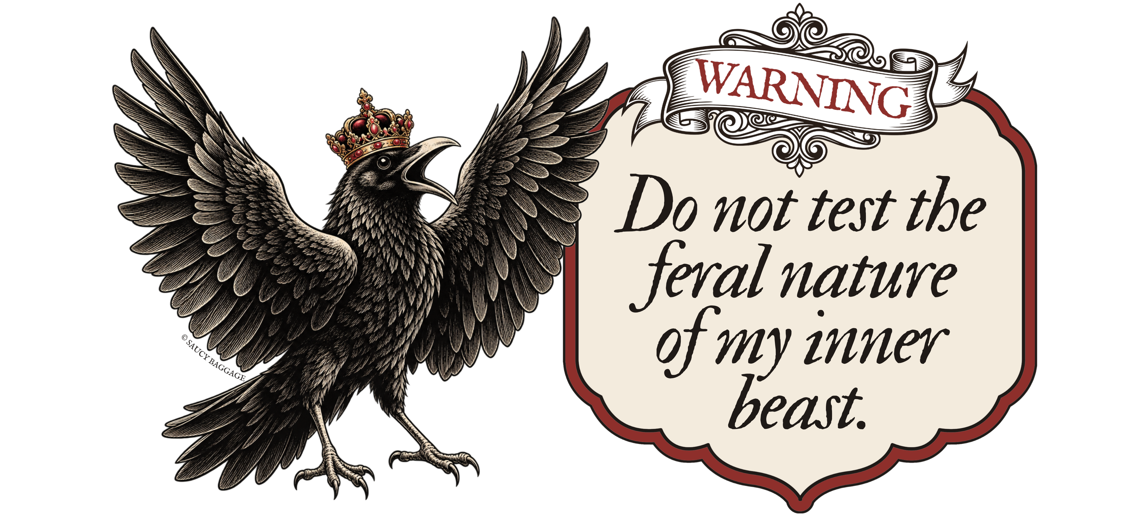 Warning: Feral Nature 11oz mug