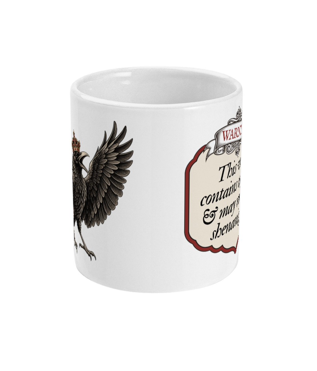 Warning: Caffeine & Shenanigans 11oz mug